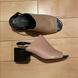 3.1 Philip Lim Peep Toe Shoes in Leather